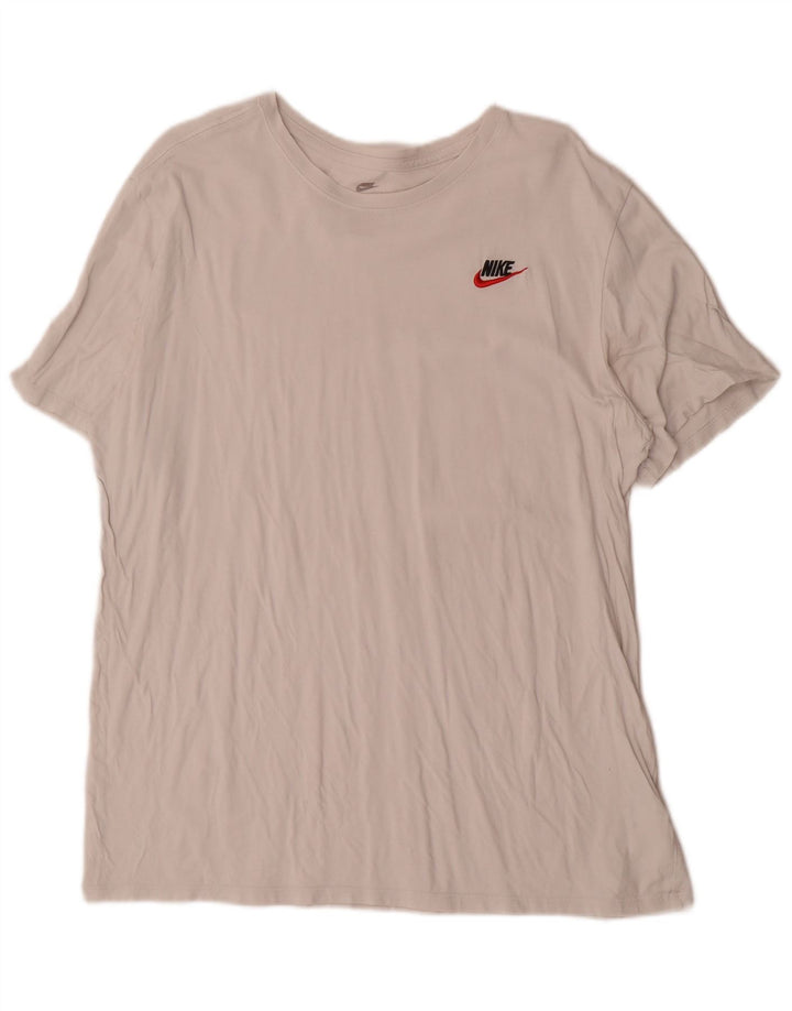 Nike Herren Athletic Cut T-Shirt Top XL aus weißer Baumwolle