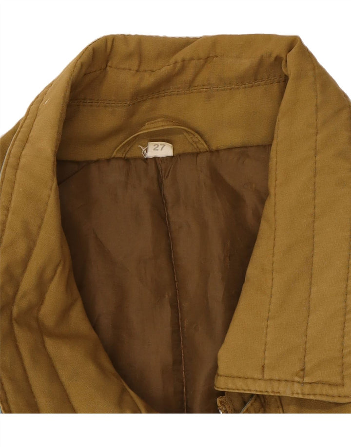 VINTAGE Mens Bomber Jacket UK 42 XL Khaki Polyester Vintage Vintage and Second-Hand Vintage from Messina Hembry 