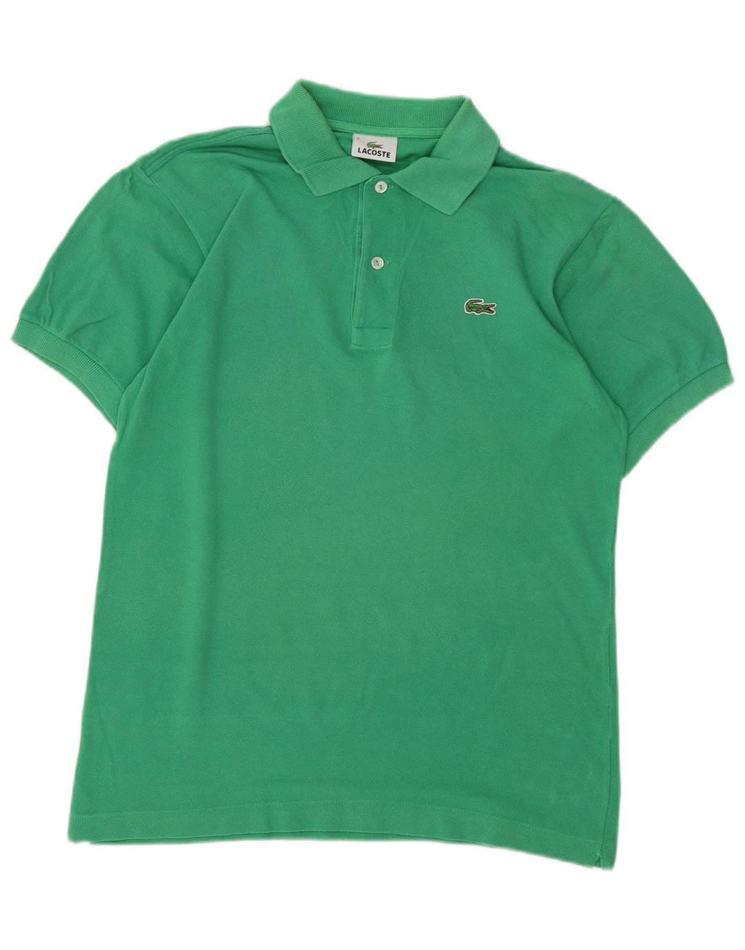 LACOSTE Herren-Poloshirt, Größe 3, klein, grüne Baumwolle