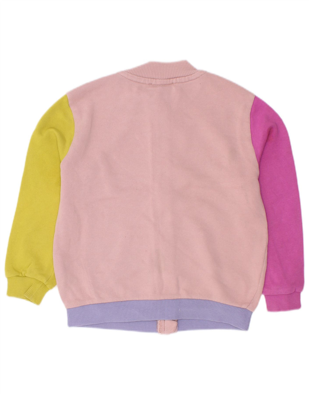 Benetton Mädchen-Trainingsanzug-Top-Jacke, 2–3 Jahre, mehrfarbig, Farbblock