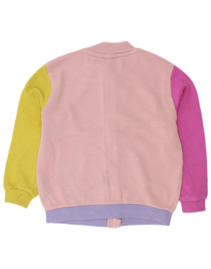 Benetton Mädchen-Trainingsanzug-Top-Jacke, 2–3 Jahre, mehrfarbig, Farbblock