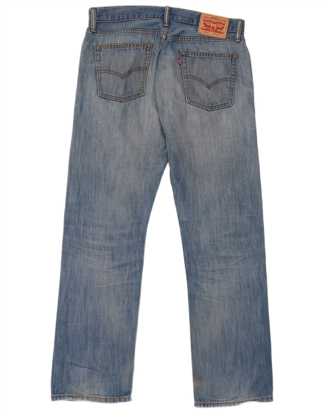 LEVI'S Herren 514 Straight Jeans W34 L32 Blaue Baumwolle