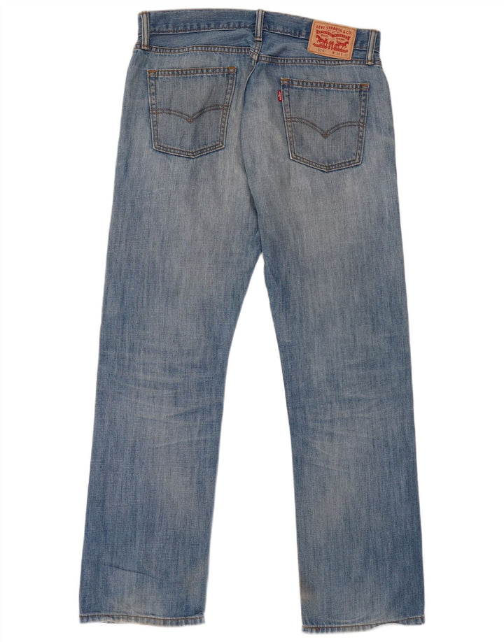 LEVI'S Herren 514 Straight Jeans W34 L32 Blaue Baumwolle