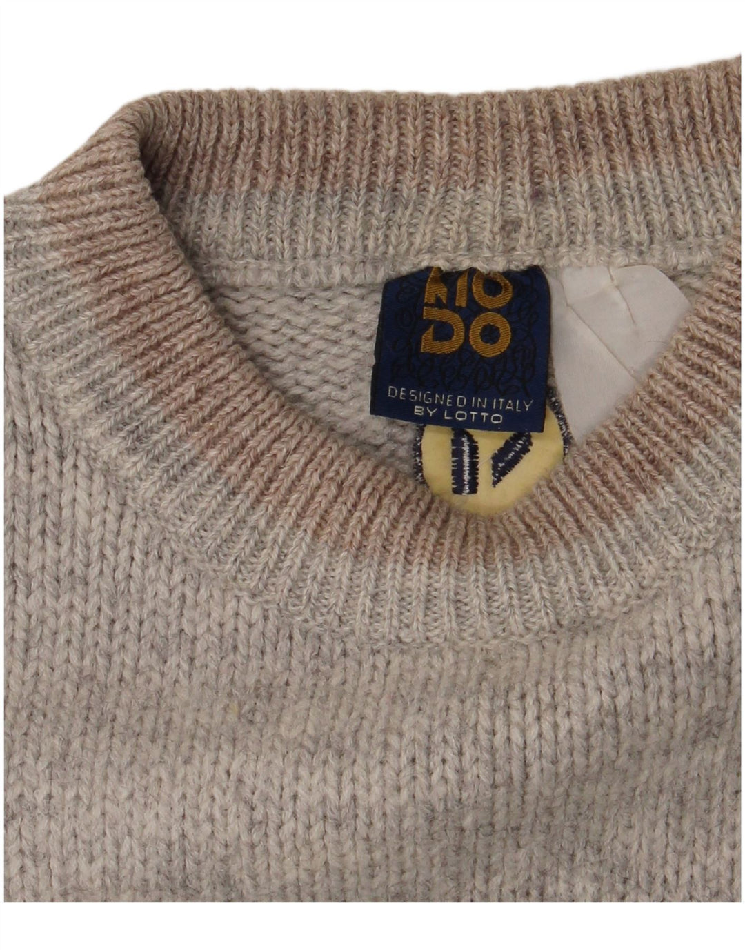Lotto Herren-Pullover mit Rundhalsausschnitt, Größe L, Grau Argyle/Diamant