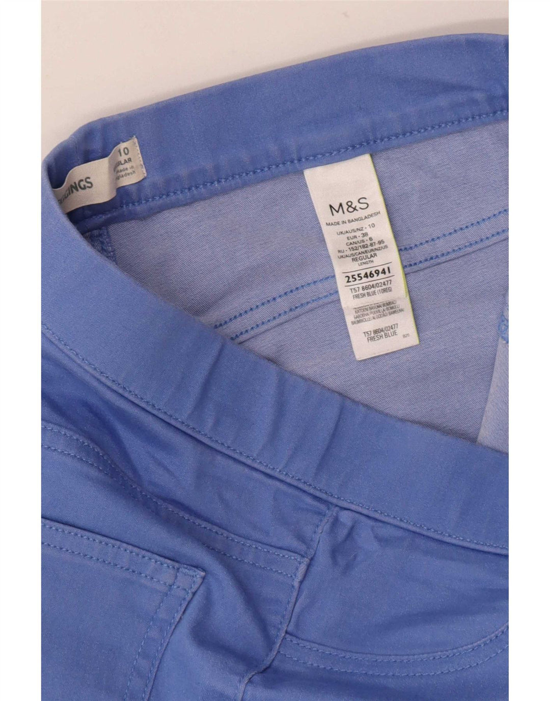 Marks & Spencer Damen Jegging-Jeans UK 10 Small Blaue Baumwolle