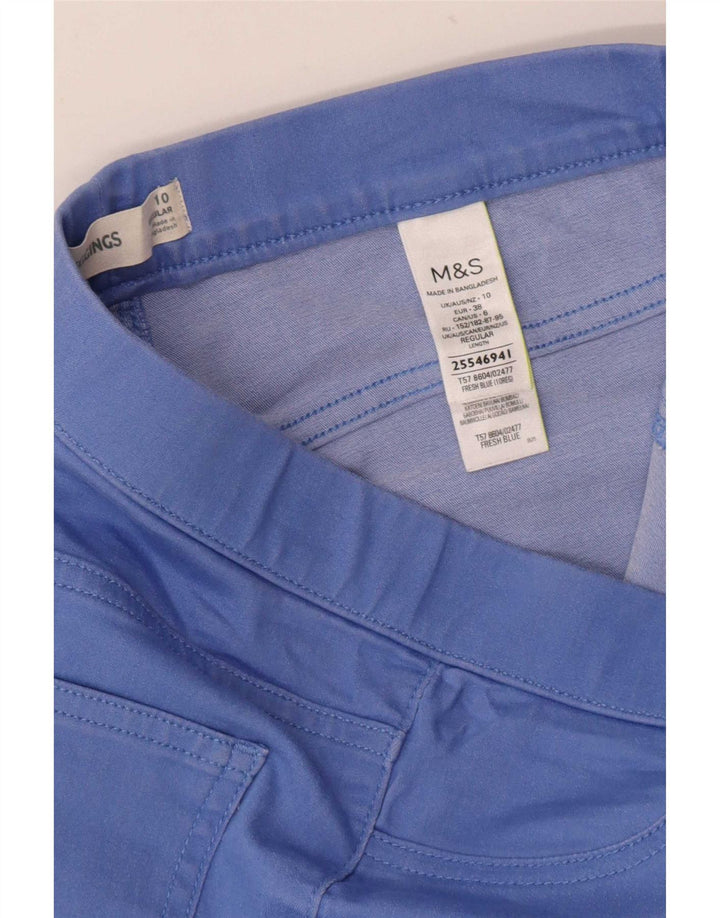 Marks & Spencer Damen Jegging-Jeans UK 10 Small Blaue Baumwolle