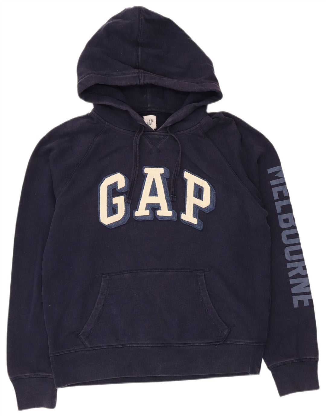 Gap Herren-Kapuzenpullover mit Grafik, mittelmarineblaue Baumwolle