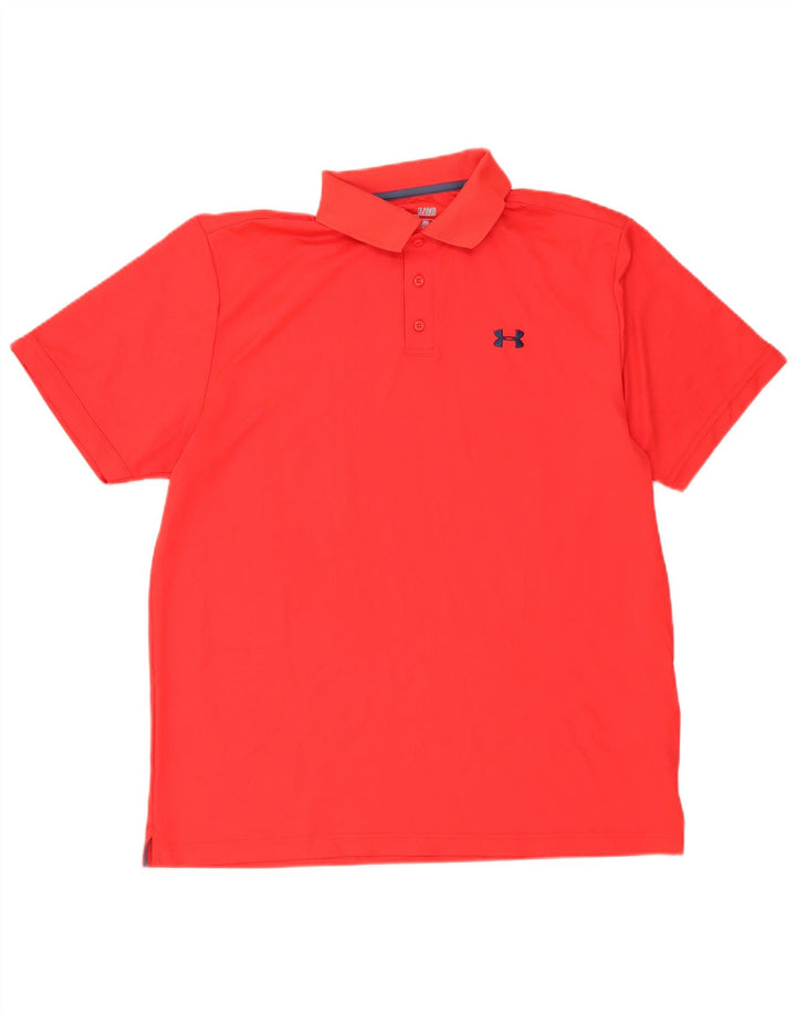Under Armour Herren Heat Gear Poloshirt XL Rot Polyester