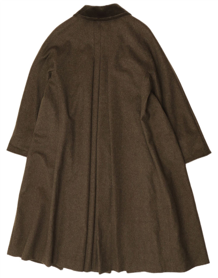 Merlet Damen Übergroßer Mantel IT 42 Medium Khaki Schurwolle