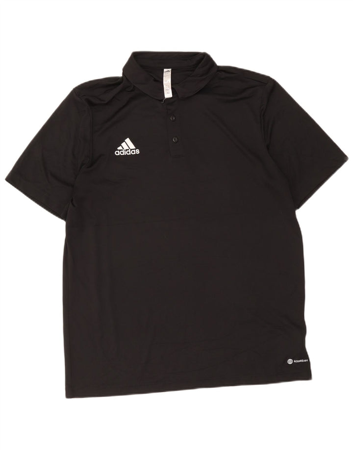 Adidas Herren Aeroready Poloshirt Großes schwarzes Polyester