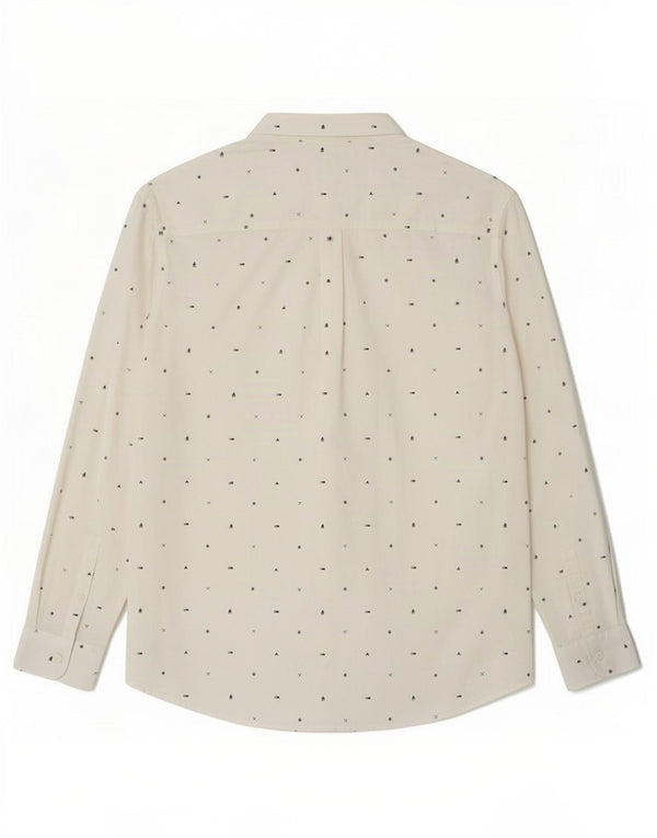 Tommy Hilfiger Mens Slim Fit Shirt 2XL White Spotted Cotton