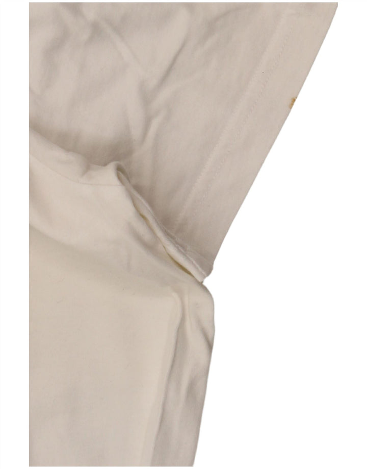 REEBOK Herren-T-Shirt mit Grafik, Größe L, aus weißer Baumwolle