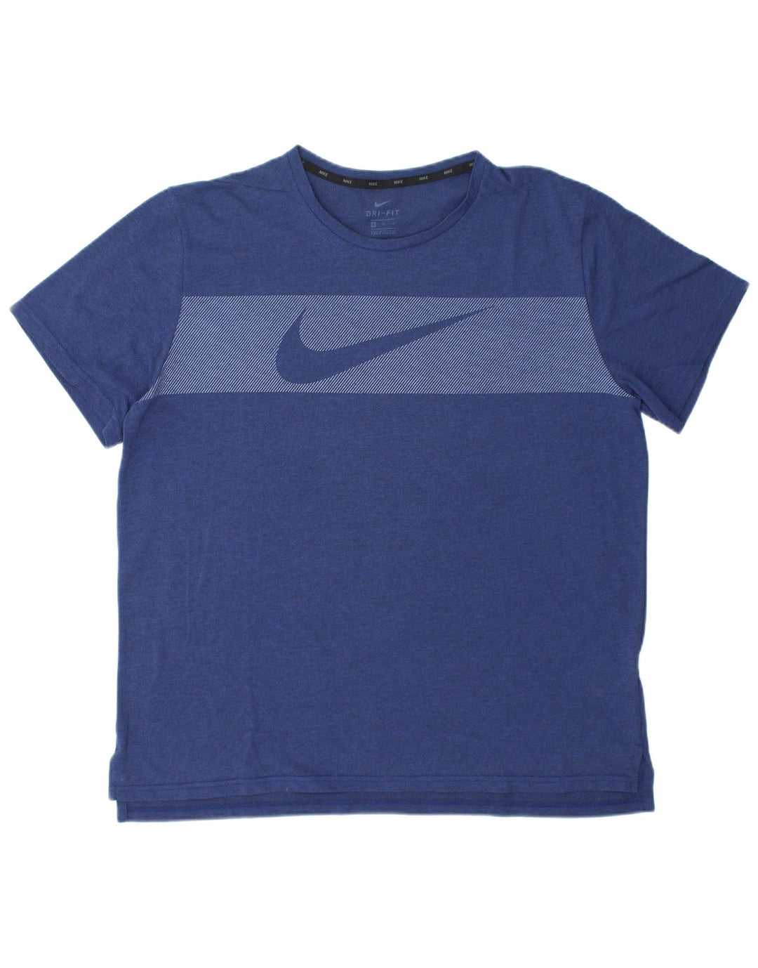 Nike Herren Dri Fit Graphic T-Shirt Top XL Marineblau Polyester