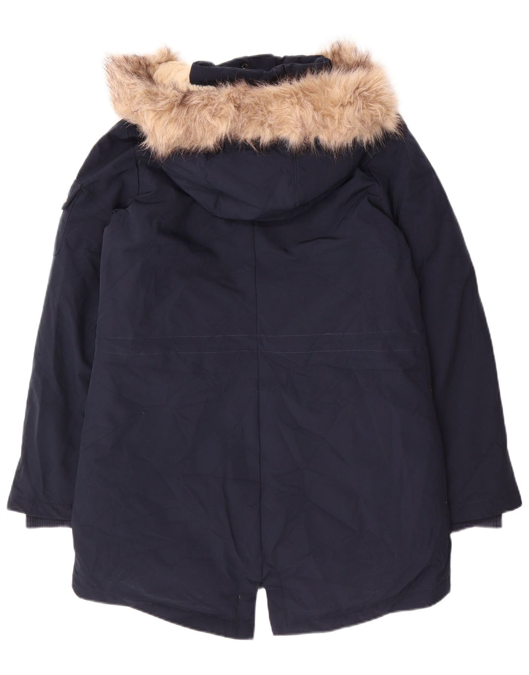 Ralph Lauren Damen-Parka mit Kapuze, UK 10, Größe S, Marineblau, Polyester