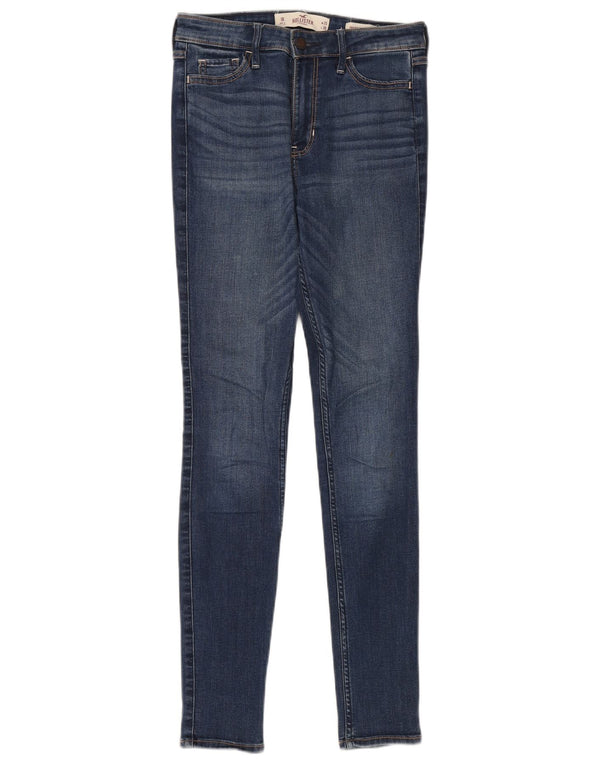 Hollister Damen High Rise Skinny Jeans W25 L30 Blaue Baumwolle