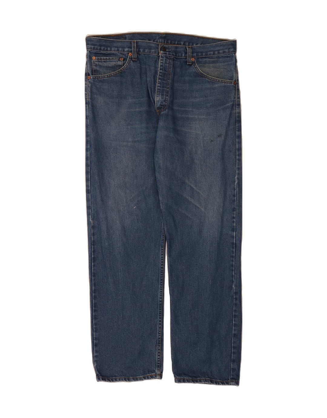 LEVI'S Mens 521 Straight Jeans W38 L30 Blue Vintage Levi's and Second-Hand Levi's from Messina Hembry 