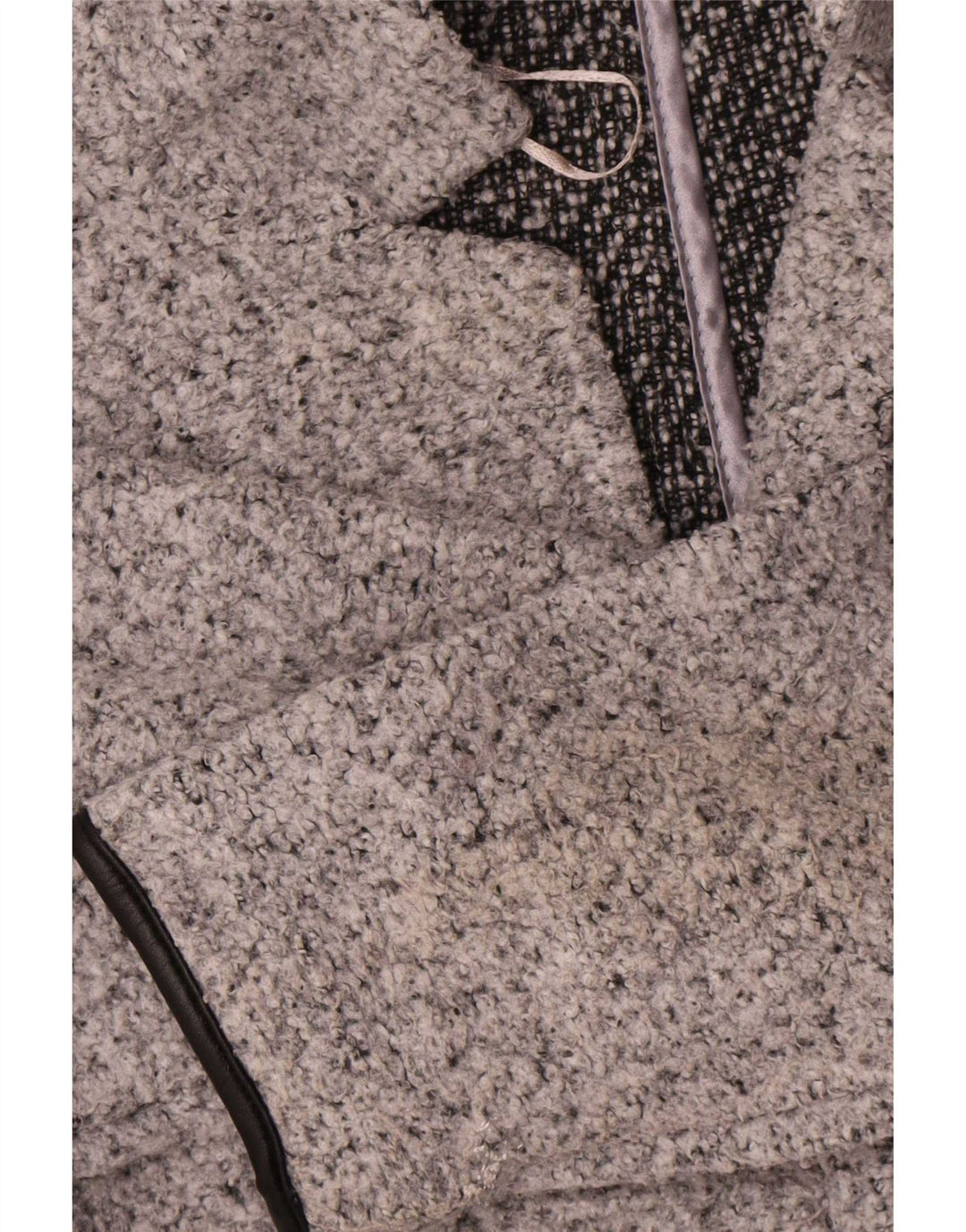 Marks & Spencer Damenmantel UK 8 Small Grau geflecktes Polyester