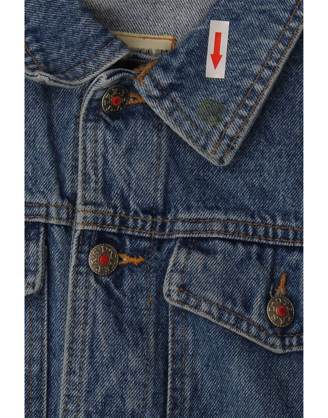 Fly Time Damen Crop Short Sleeve Denim Jacket IT 42 Mittelblaue Baumwolle