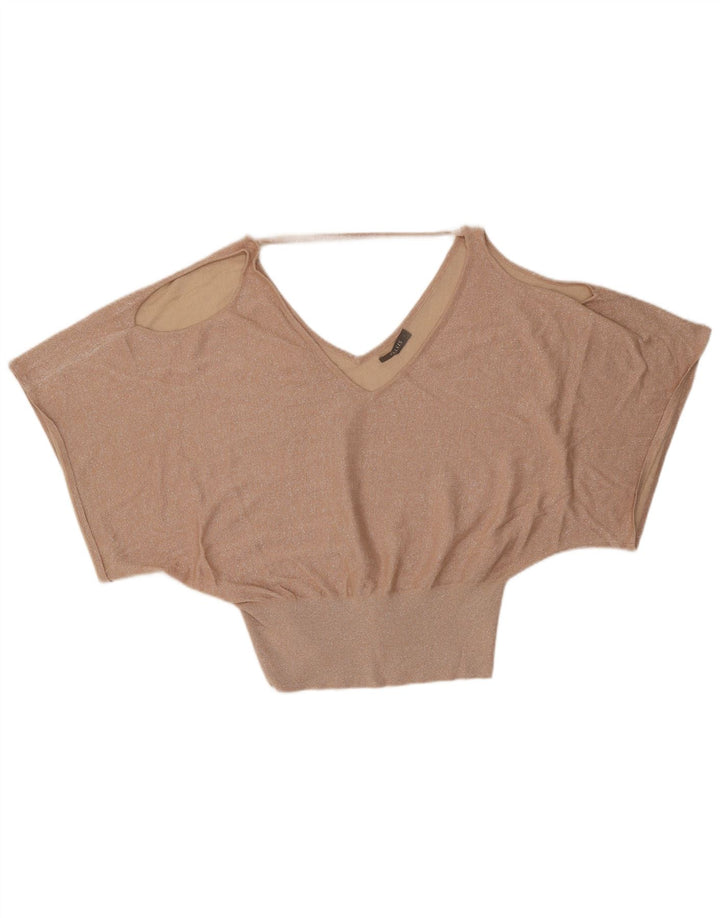 Oasis Damen-Bluse mit Fledermausärmeln, Gr. 46, Größe L, Viskose-Comics mit Goldfleck