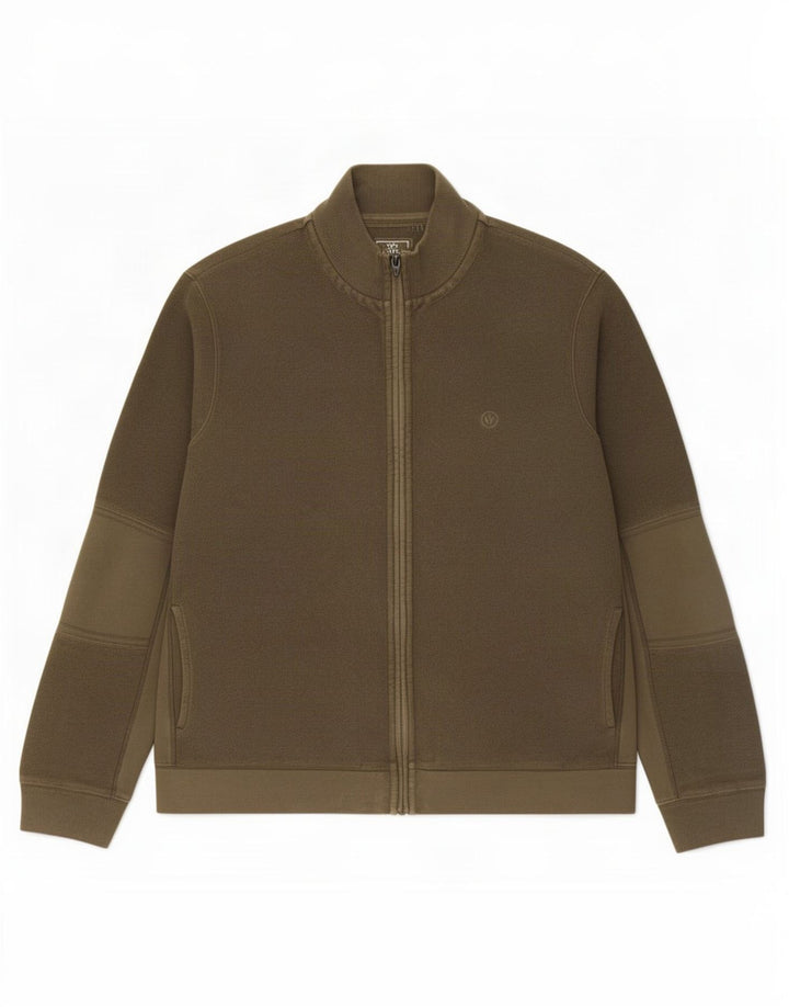 Fat Face Herren-Trainingsanzug-Oberteil, Jacke, XL, Khaki, Baumwolle