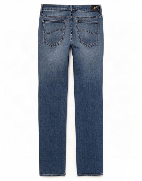 Lee Damen Bootcut Jeans US 13 Large W32 L33 Blaue Baumwolle