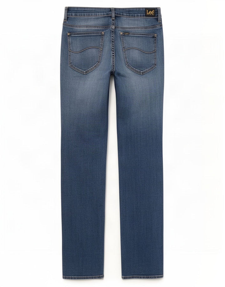 Lee Damen Bootcut Jeans US 13 Large W32 L33 Blaue Baumwolle