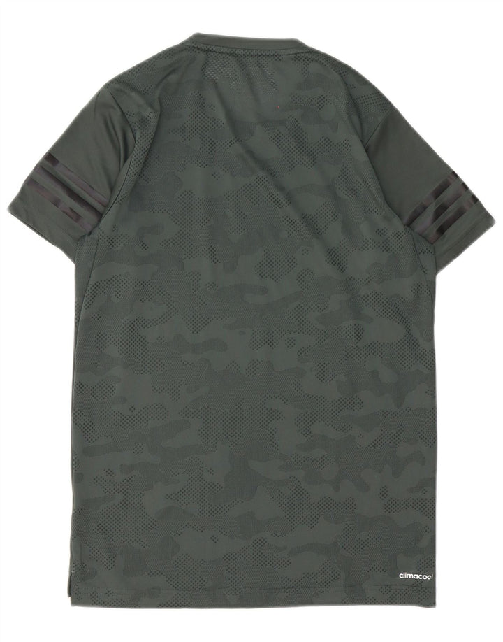 Adidas Herren Climacool T-Shirt Top XS Grün Camouflage Polyester