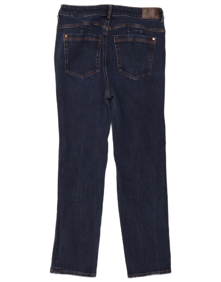 Marks & Spencer Damen Sienna Straight Jeans UK 14 Medium W30 L27 Marineblau
