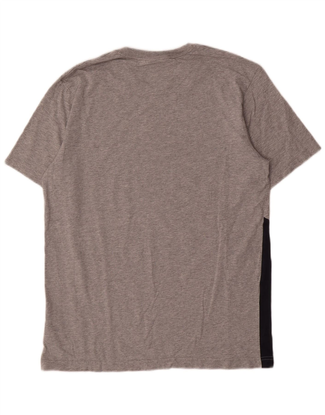 Nike Herren-Grafik-T-Shirt aus mittelgrauer Colourblock-Baumwolle