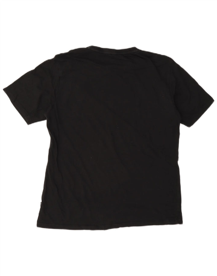 Puma Damen Graphic T-Shirt Top UK 12 Medium Schwarz