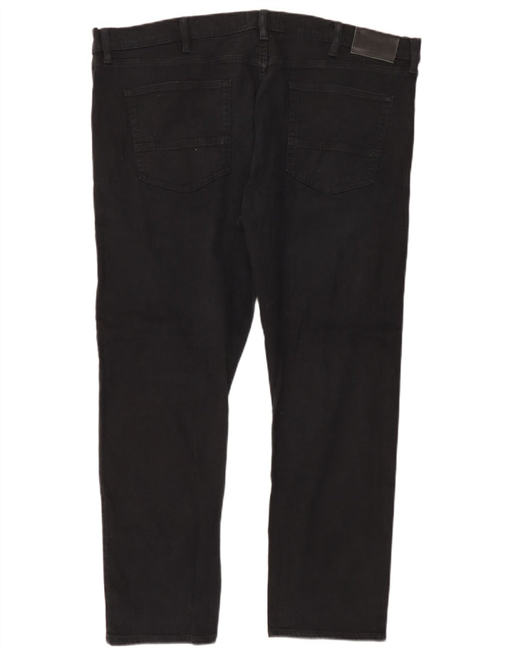 Marks & Spencer Slim-Jeans für Herren, W42, L29, schwarze Baumwolle