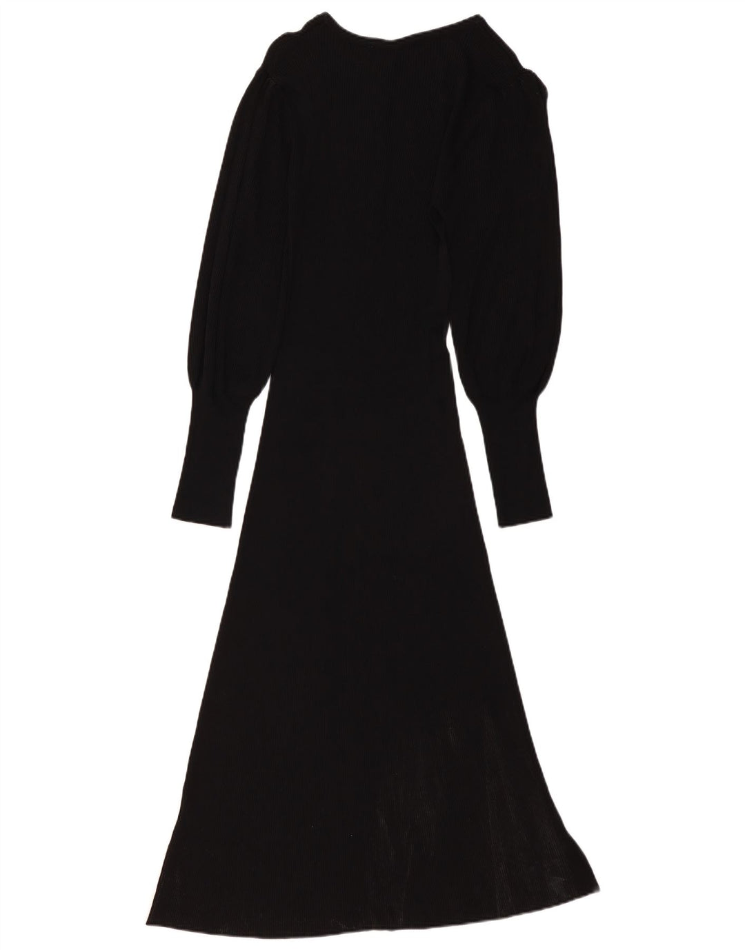 ZARA Damen Pulloverkleid UK 6 Small Schwarz Viskose
