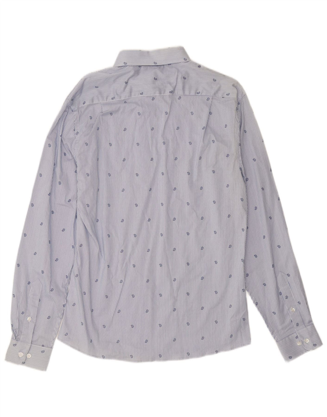 TOMMY HILFIGER Herren-Stretchhemd Größe 15 1/2 Mittelblauer Nadelstreifen