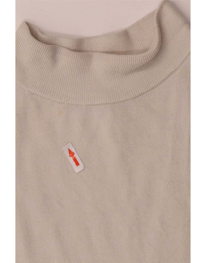 Marks & Spencer Damen Weste Top UK 14 Mittelbeige gestreifte Viskose