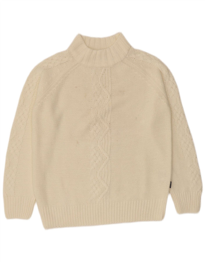 Carrera Rollkragenpullover für Damen, Gr. 14, Medium, gebrochenes Weiß, Acryl