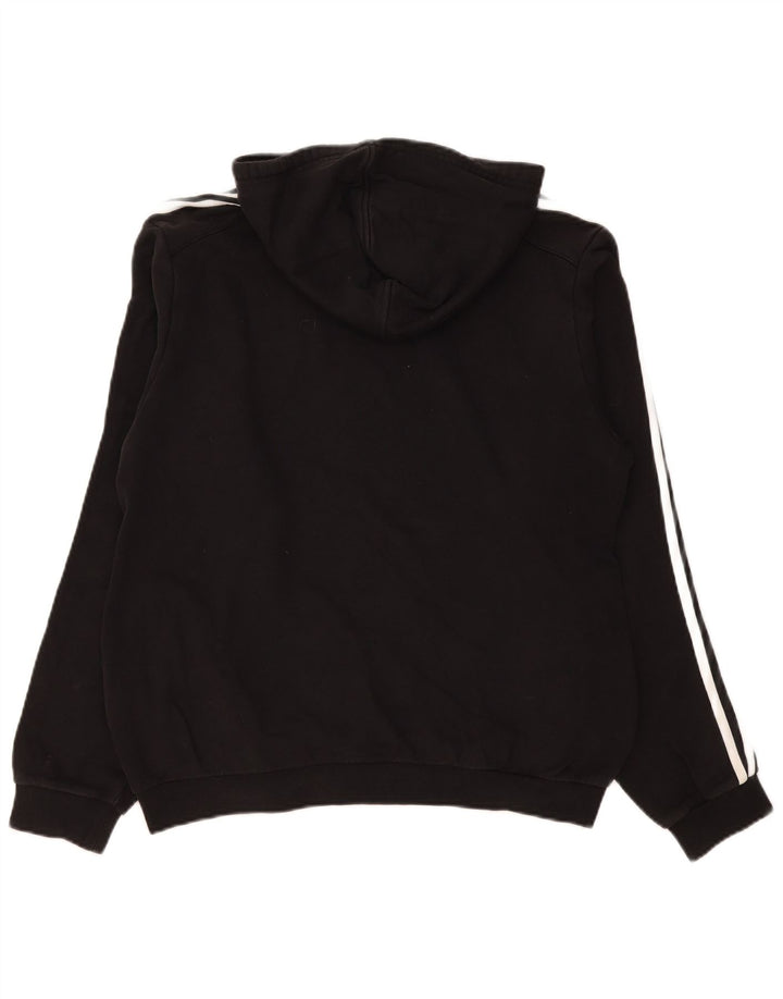 Adidas Herren Kapuzenpullover Mittelschwarz Baumwolle