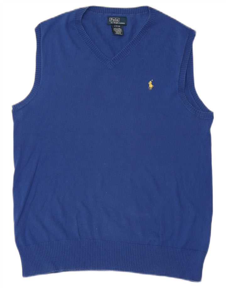 POLO RALPH LAUREN Tanktop für Jungen, 14–15 Jahre, Größe L, Blau, Baumwolle