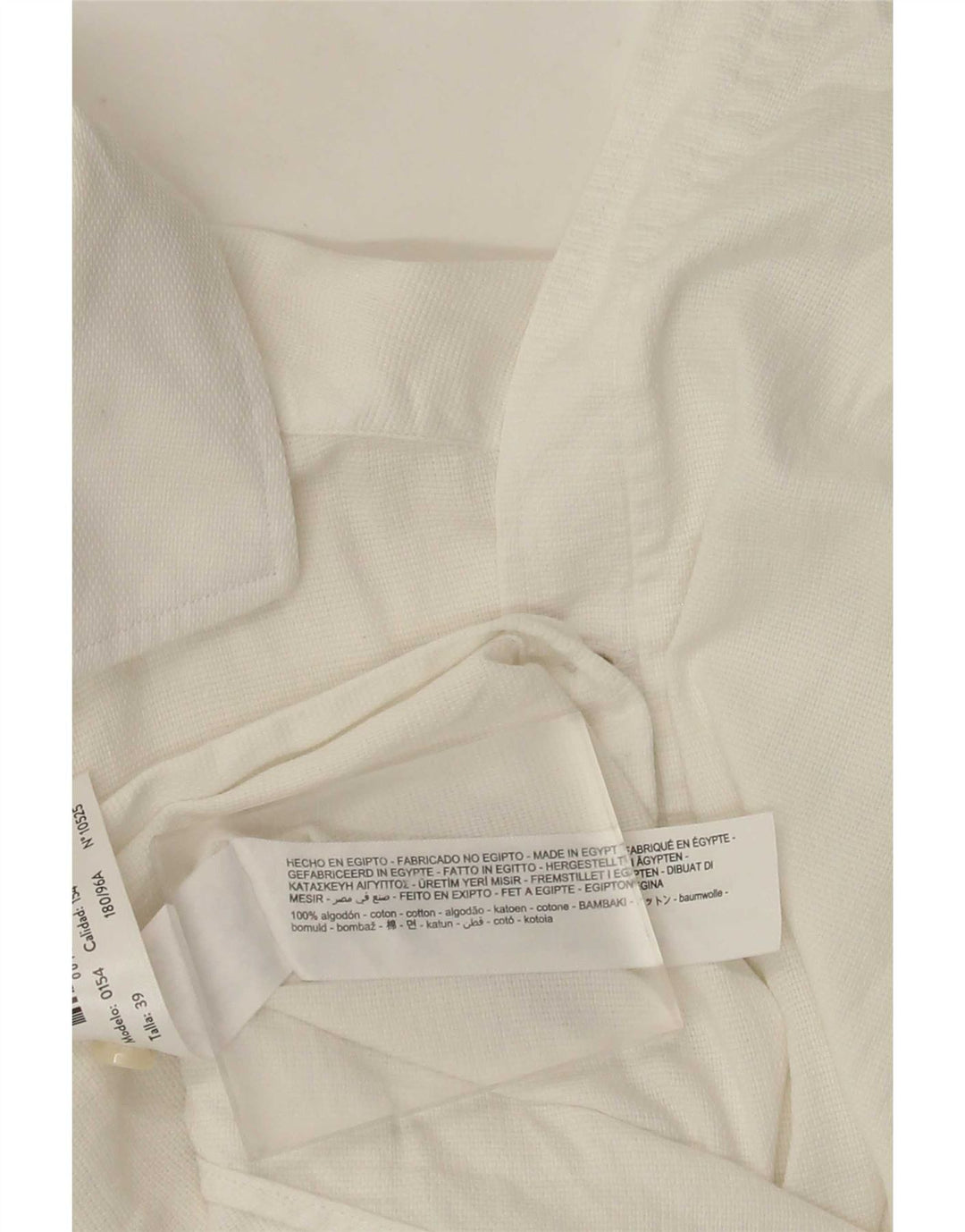 Massimo Dutti Herrenhemd Größe 39 Mittelweiße Baumwolle