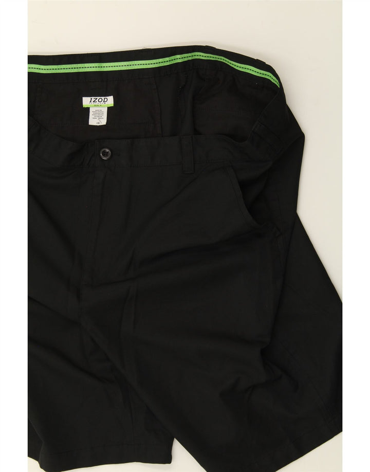 IZOD Mens Golf Chino Shorts W38 XL Black Vintage Izod and Second-Hand Izod from Messina Hembry 