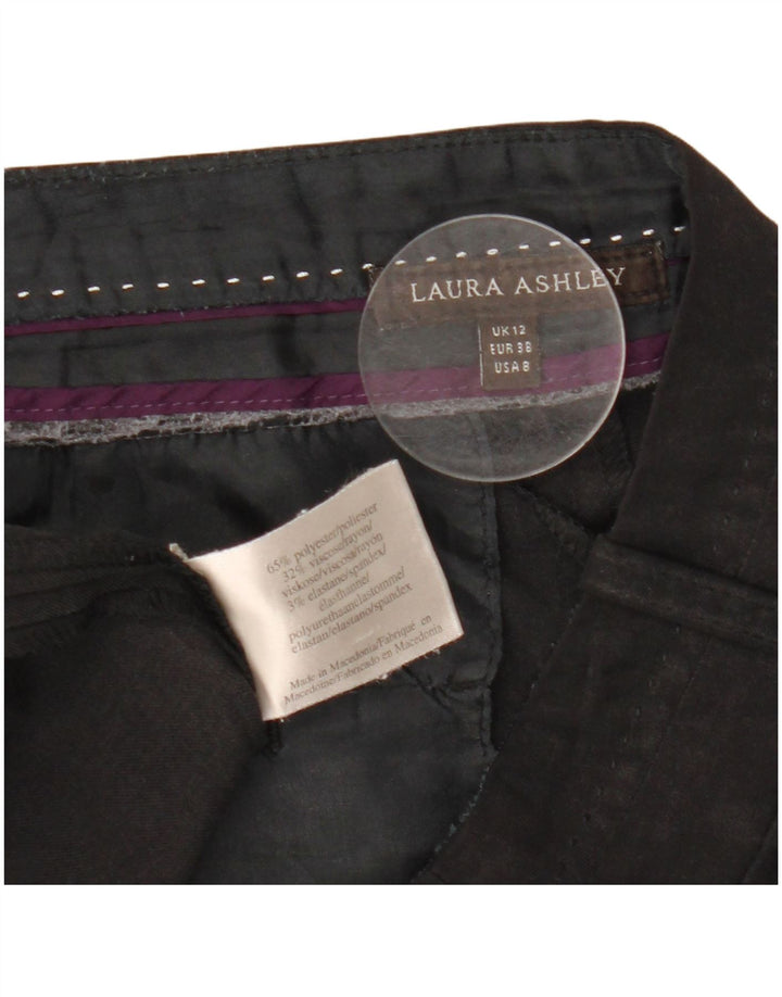 Laura Ashley Damen Freizeithose UK 12 Medium W30 L31 Schwarz Polyester