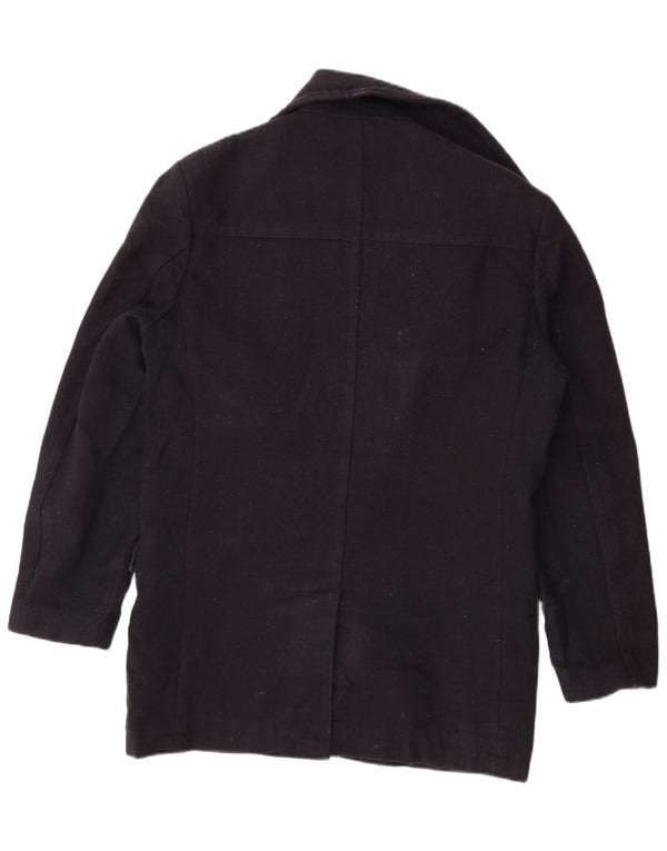 FRENCH CONNECTION Zweireihiger Herrenmantel UK 40 Large Marineblau