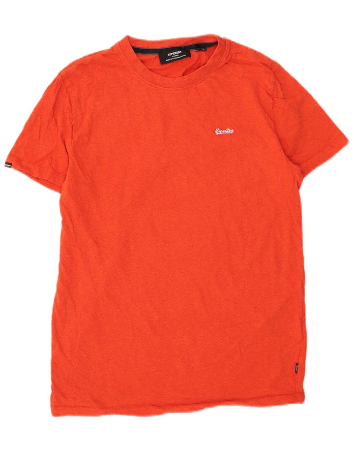 Superdry Herren T-Shirt Top Small aus roter Baumwolle