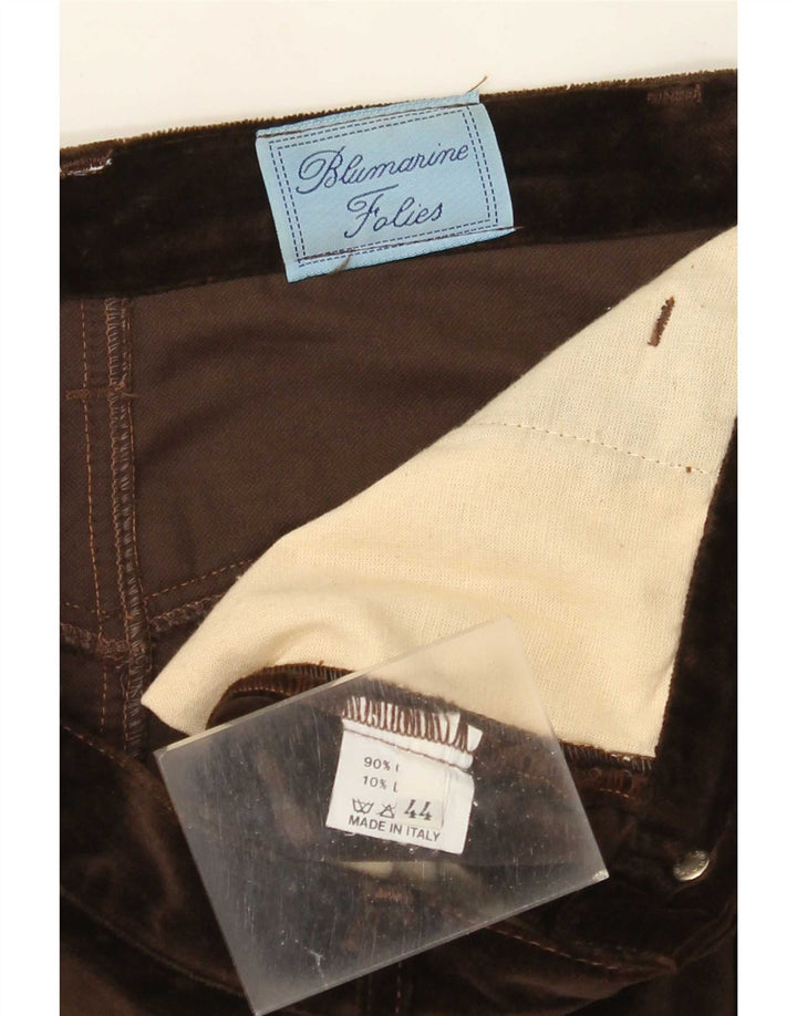 Blumarine Damen Bleistiftrock IT 44 Medium W28 Braune Baumwolle