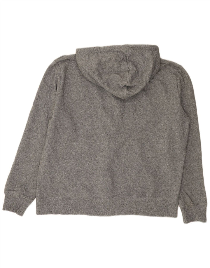 Marks & Spencer Herren-Kapuzenpullover mit Reißverschluss, XL, graue Baumwolle