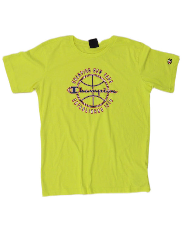 Champion T-Shirt mit Grafik für Jungen, 13–14 Jahre, XL, grüne Baumwolle