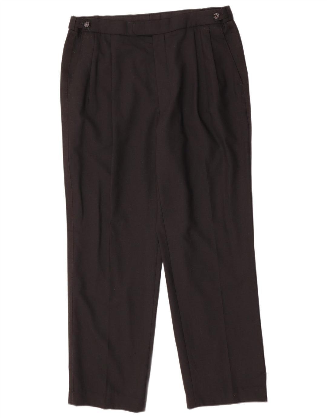 Marks & Spencer Herren-Anzughose mit Pegged-Anzug, W36, L31, schwarze Wolle