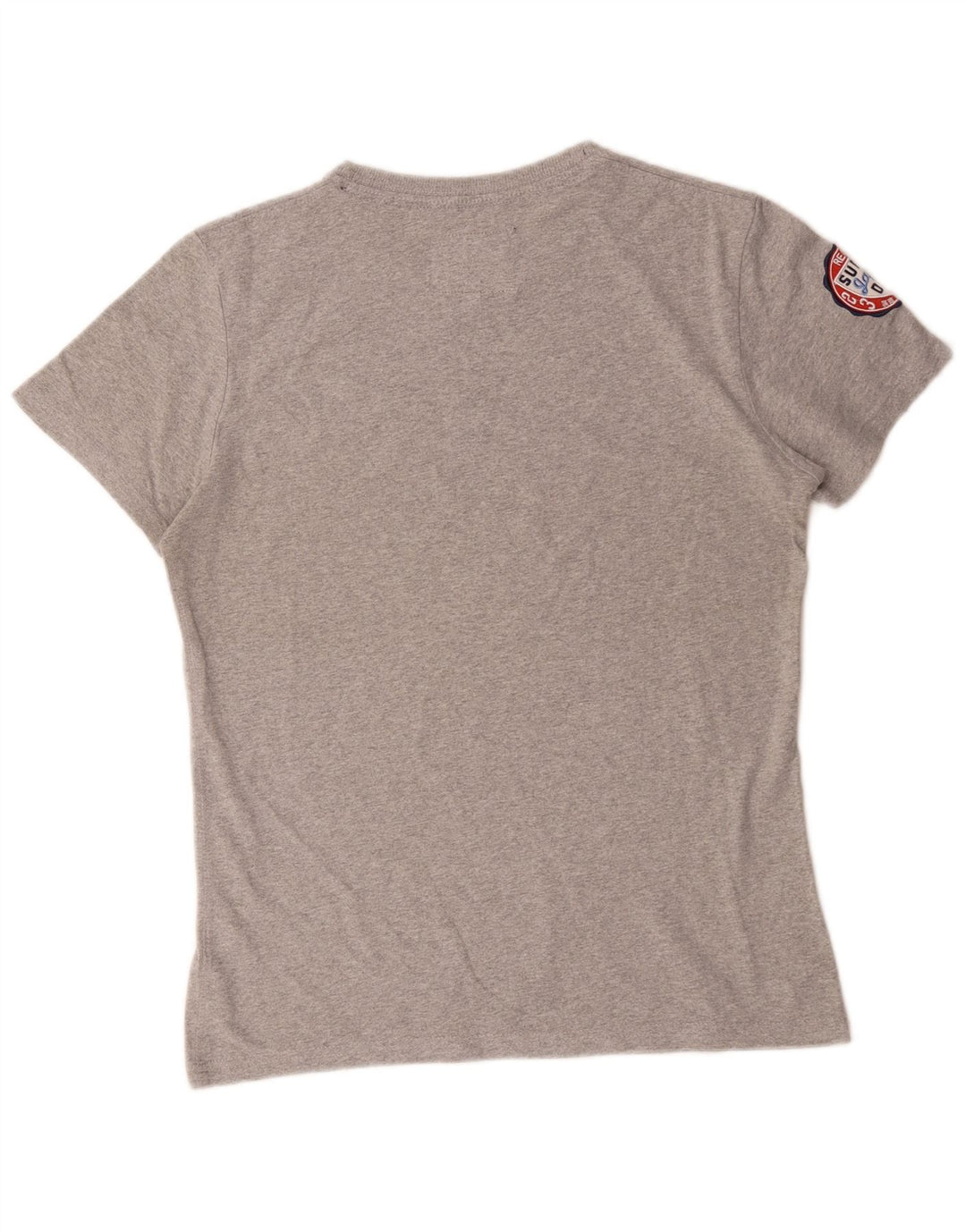 Superdry Herren Grafik-T-Shirt-Oberteil aus mittelgrauer Baumwolle