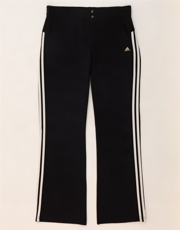 Adidas Damenhose UK 16 Large W36 L30 Schwarz Polyester
