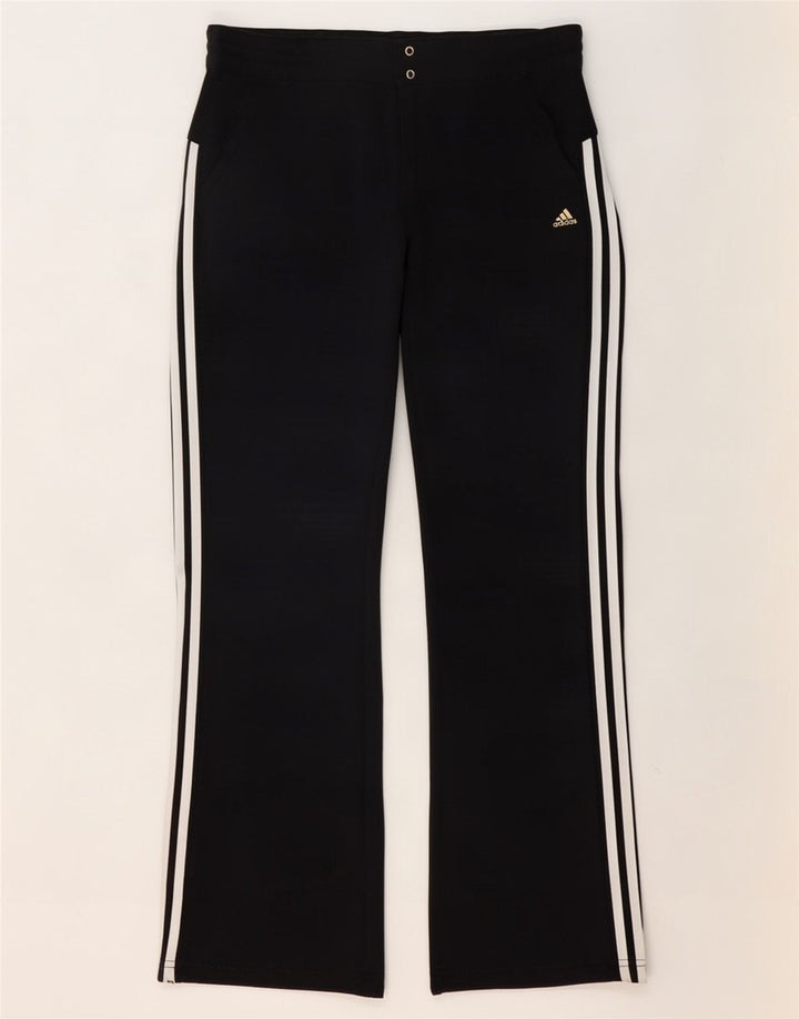 Adidas Damenhose UK 16 Large W36 L30 Schwarz Polyester