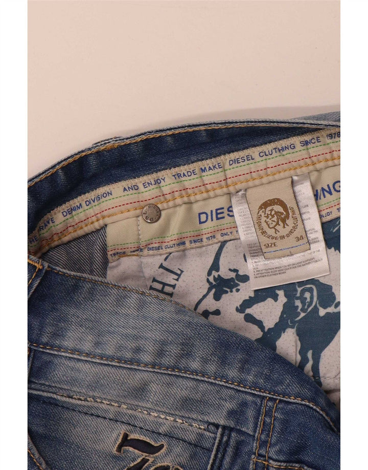 Diesel Herren Straight Jeans W34 L32 Blau